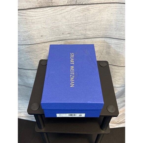 NIB Stuart Weitzman Gabby 45 Mary Jane Black Patent Leather Shoes Size 8.5 - Picture 3 of 4